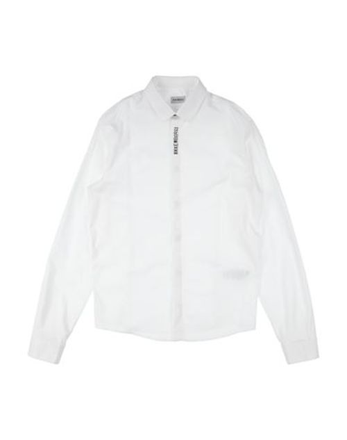 Bikkembergs Kid Boy Shirt White Size 12 Cotton, Elastane