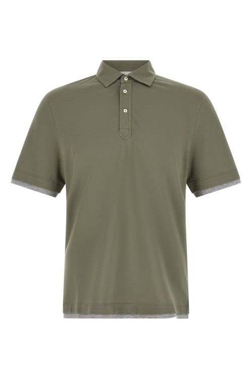 'Faux Layering' Polo Shirt
