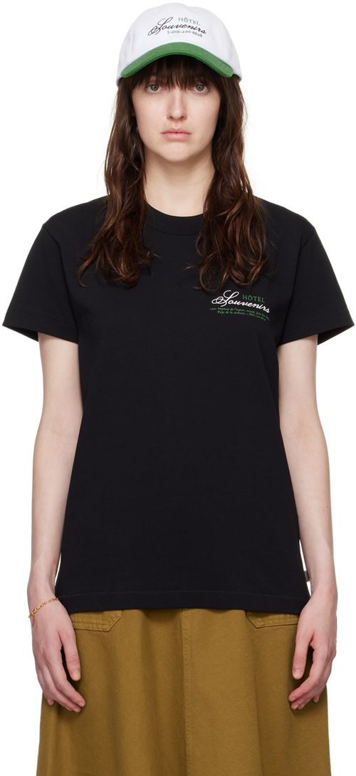 A.P.C. Black JJJJound Edition 'Hôtel Souvenirs' T-Shirt