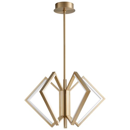 Aged Brass LED Ceiling Mount from the Acadia Collection