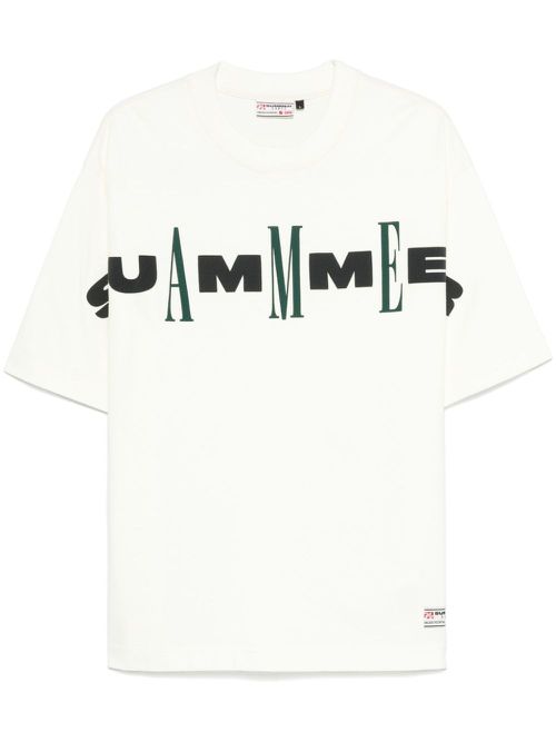 Logo-print T-shirt - Neutrals