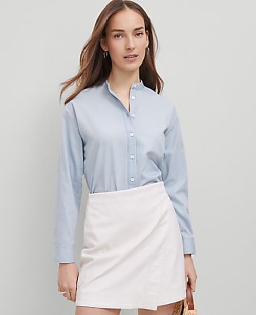 Ann Taylor Weekend Collection Chambray Shirt