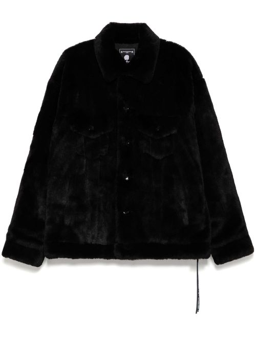 Faux-fur jacket - Black