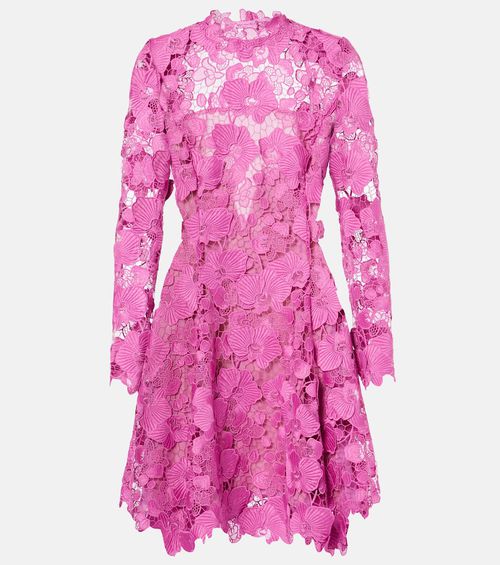 Floral lace minidress