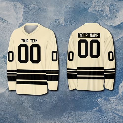 TEMU Custom Rugby Jersey With Team Name And Numbers, Hockey Uniform, Game Day Attire For Sports Enthusiast