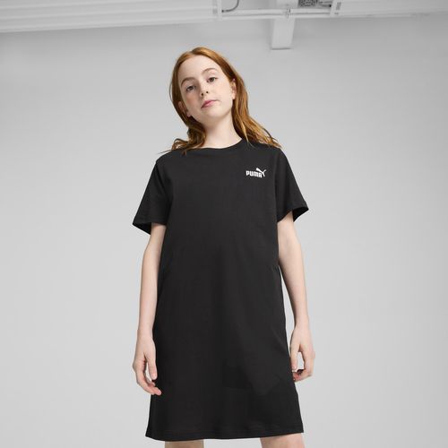 PUMA Essentials Big Kids' T-Shirt Dress in Black