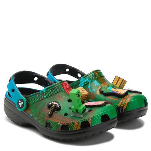 Kids' Minecraft Classic Clog Little/Big Kid Shoes (Blue/Green/Black)
