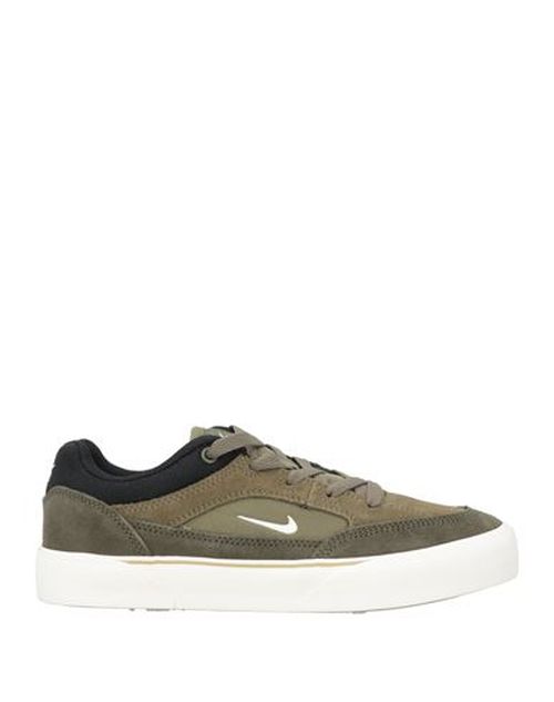 Woman Sneakers Military green Size 5.5 Leather, Textile fibers