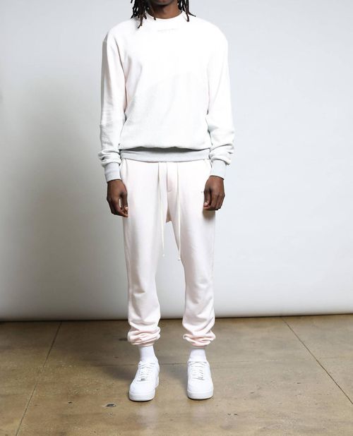 Sunnyside Reverse Loop Terry Sweatpants In Rose Quartz