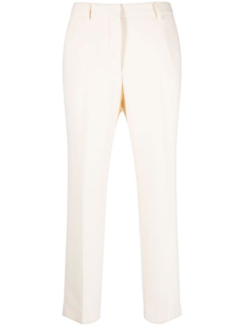 Tailored tapered-leg trousers - Neutrals