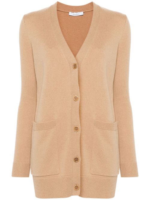 Light Brown Villar Wool Cardigan