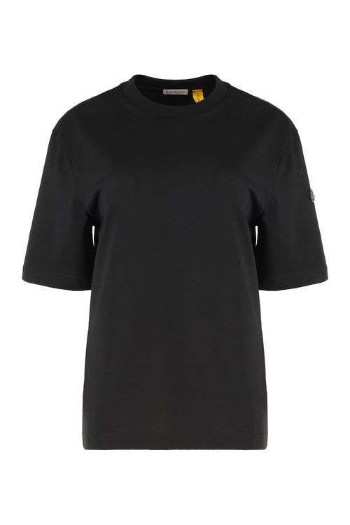Logo Patch Cotton T-shirt for Women
