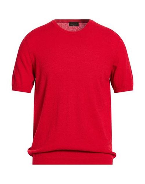 Man Sweater Red Size 38 Cotton, Polyamide