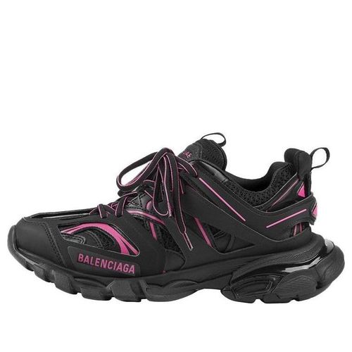 (WMNS) Track Sneaker 'Black Neon Pink'