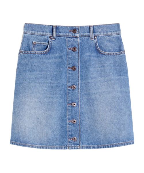 Denim mini skirt