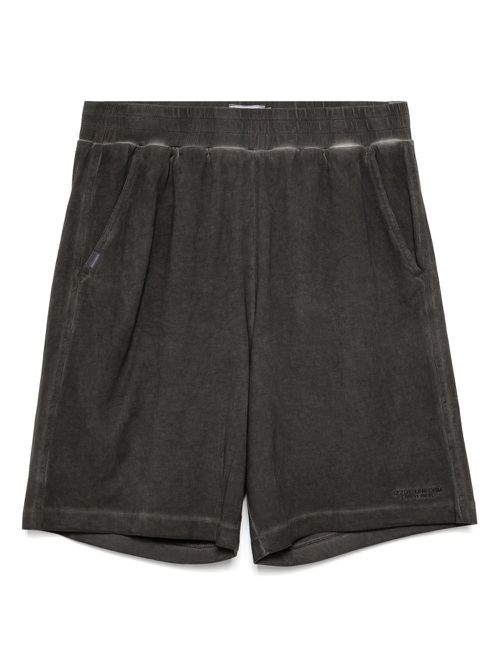 Logo-embroidered shorts - Grey
