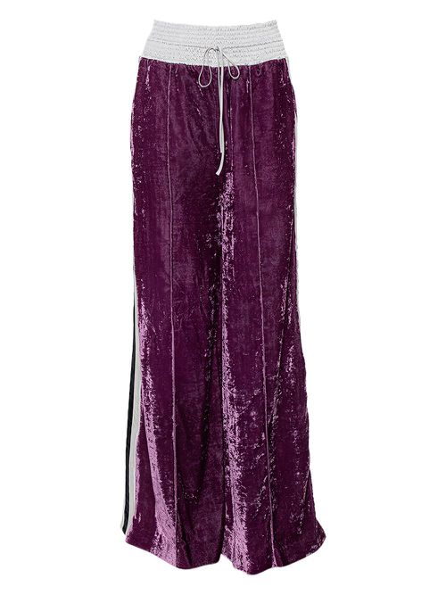 Velvet trousers - Purple