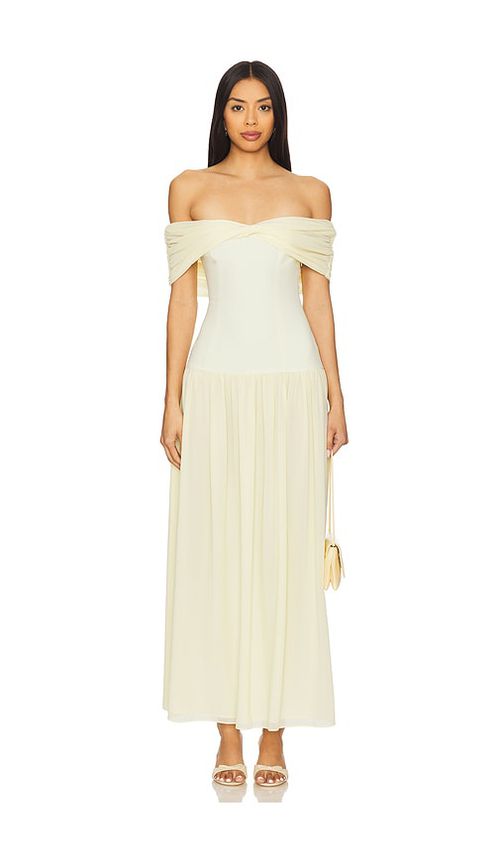 Lovers and Friends Blake Maxi Dress in Lemon. - XL also in XXS, XS