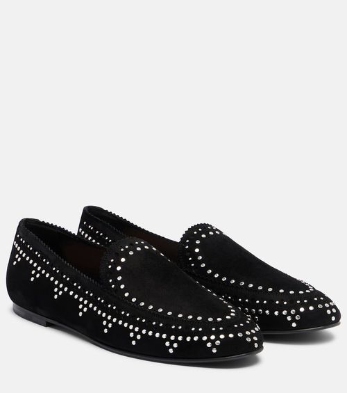 Skye embellished suede loafers