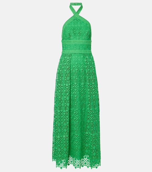 Halterneck midi dress