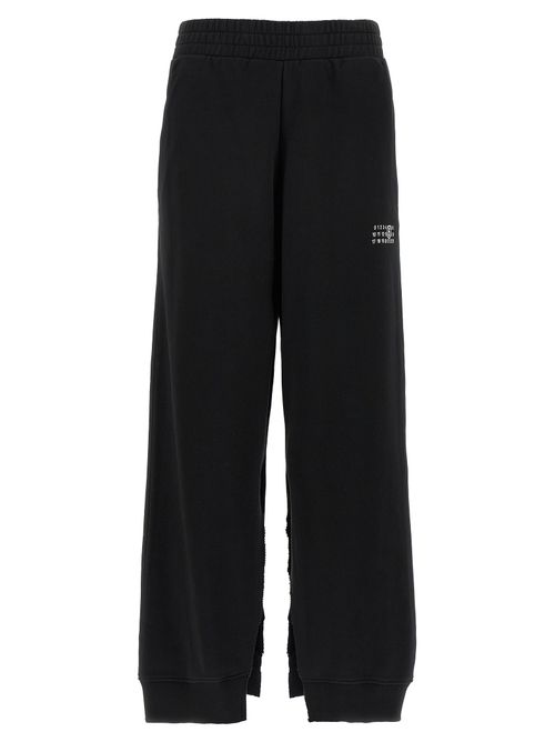 Brushed Cotton Joggers — Black