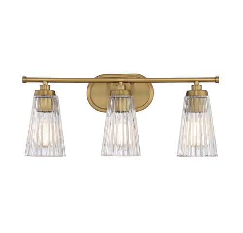 Chantilly 3-Light Bathroom Vanity Light in Warm Bra