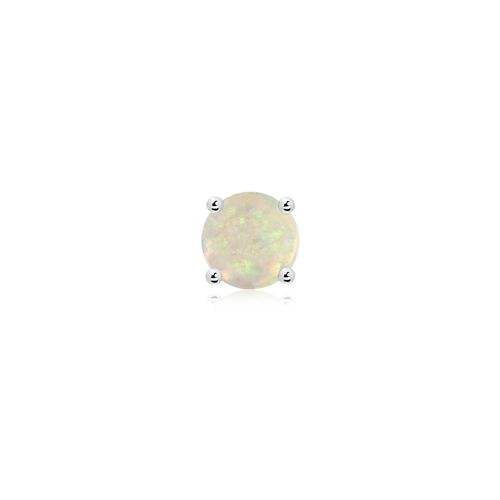 Angara 0.5 CTW Basket-Set Round Opal Stud in Platinum