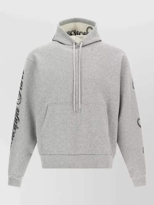 Balenciaga - script logo hoodie drawstring hood kangaroo pocket