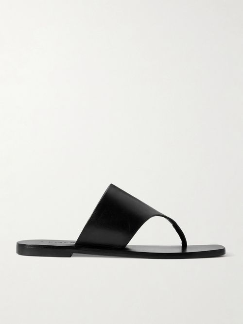 Paton Leather Sandals - Black