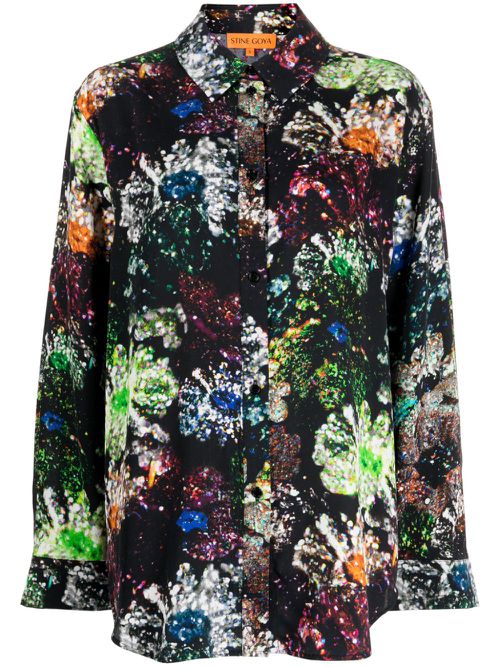 Sophia abstract-pattern print shirt - Multicolour