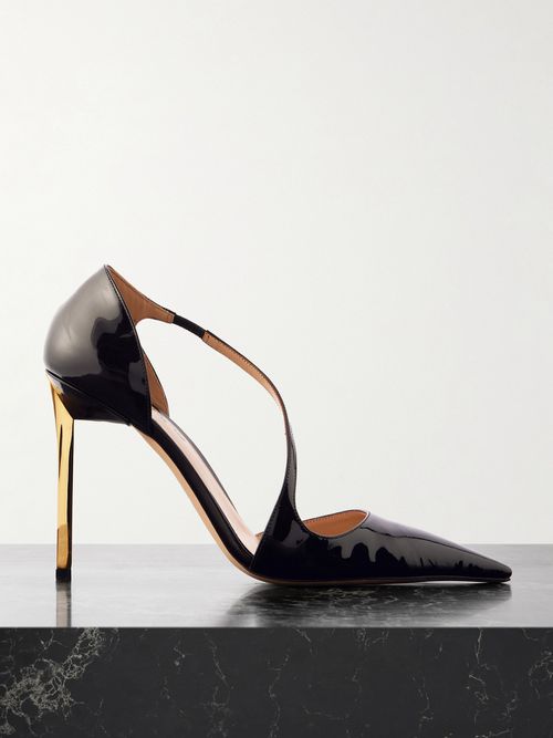Newton Patent-leater Pumps - Brown