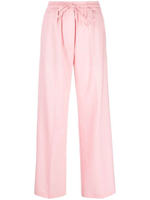 Drawstring-waist trousers - Pink