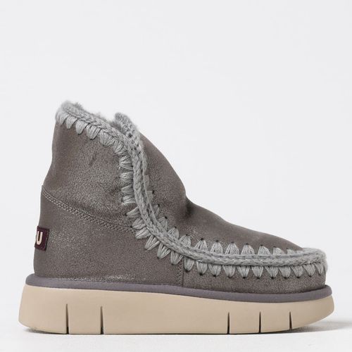 Mou Color Mou | Flat Ankle Boots Woman color Grey | Realry