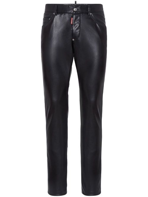 Cotton tapered trousers - Black