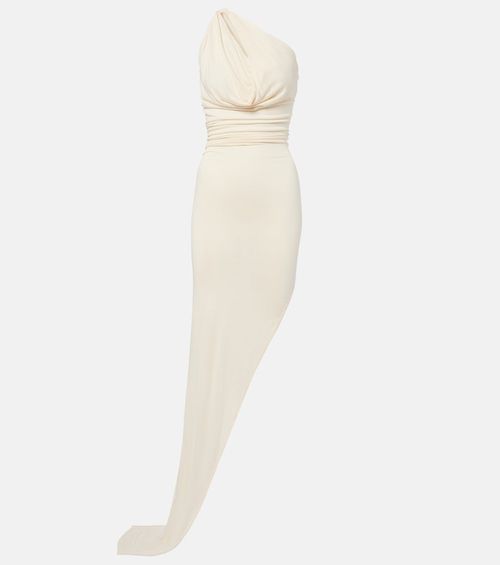 Aaliyah asymmetric draped gown