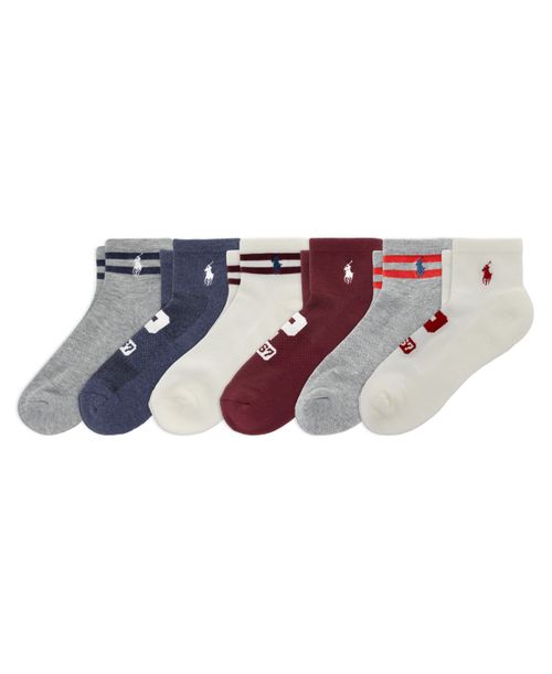 Women's Varsity Polo 1967 Crew Socks, 6-Pack - Ivory