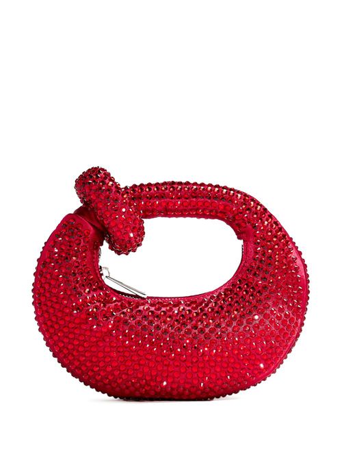 Abacus crystal-embellished tote bag - Red