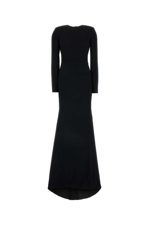 Crepe Dress — Black