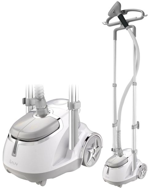 Professional Garment Steamer with Foot Pedal Power Control Silver - Silver