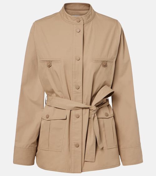 Belted cotton jacket