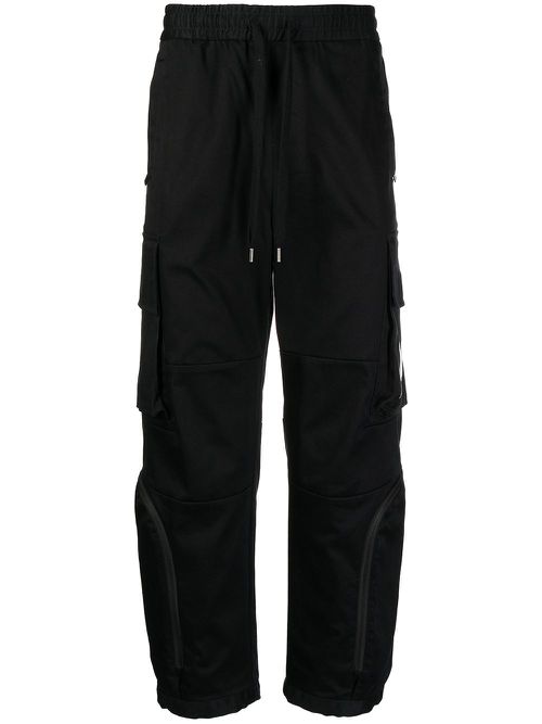 Drawstring cargo trousers - Black