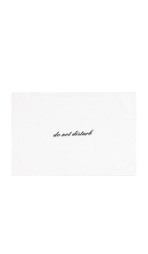 Abbode Do Not Disturb Pillowcase en White