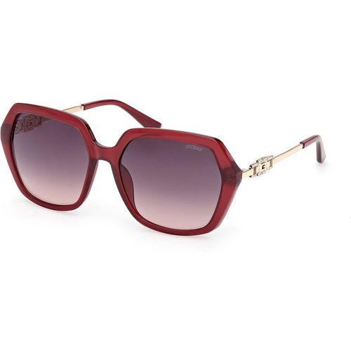 Guess Mujer Guess GU00267 69Z Gafas de sol Inyectado Burdeos Violeta Geométrico Norma