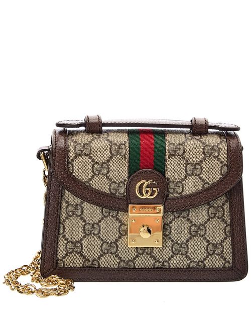 Ophidia Mini GG Supreme Canvas & Leather Shoulder Bag