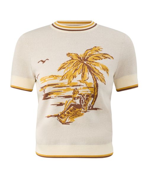 Daylightpam-tree  jacquard T-shirt