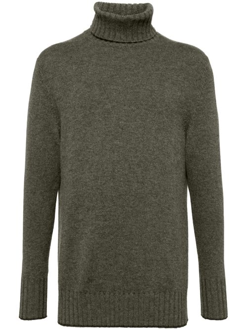 Brompton roll-neck jumper - Green