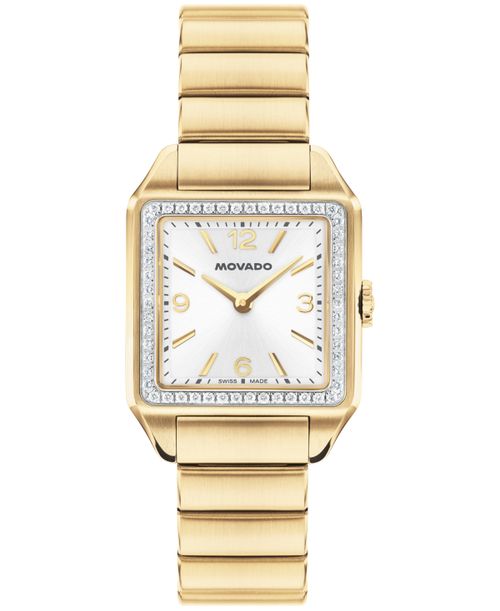 Women's 1917 Lab Grown Diamond Swiss Quartz Gold Stainless Steel Watch, 25 x 34.1mm - Gold-tone
