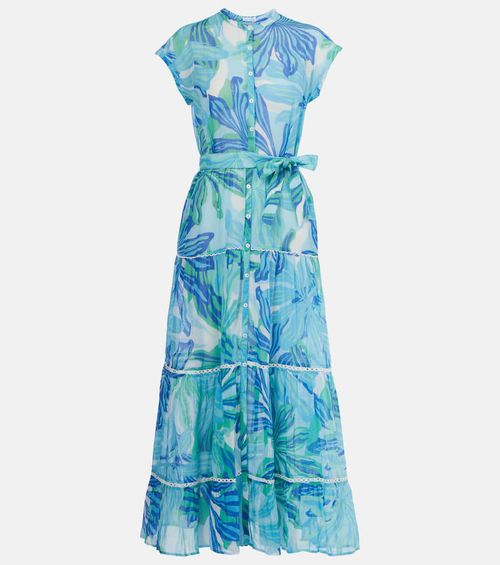 Kora printed cotton gauze maxi dress