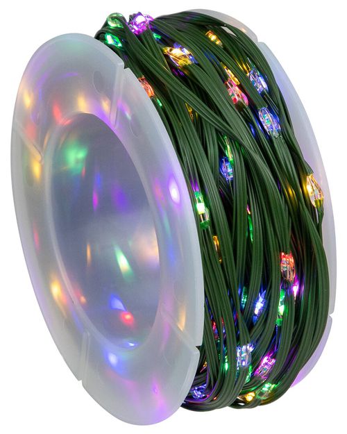 Northlight 200Ct LED Multi-Function Color Changing Christmas Fairy Lights  64.5ft Green Wire