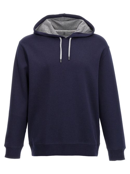 Cotton Blend Hoodie Sweatshirt